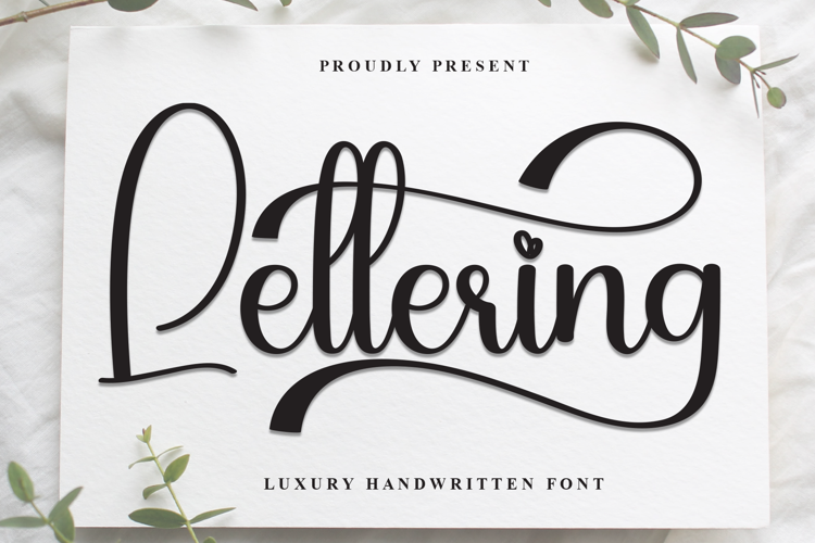 Preview of Lettering Font