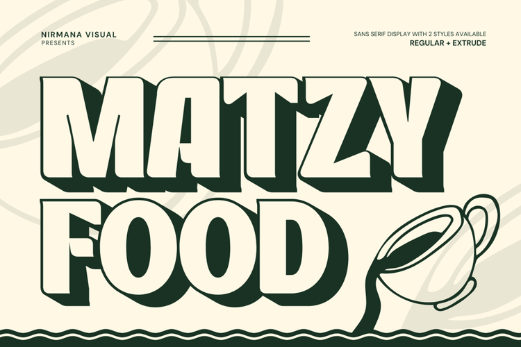 Preview of Matzy Food Font