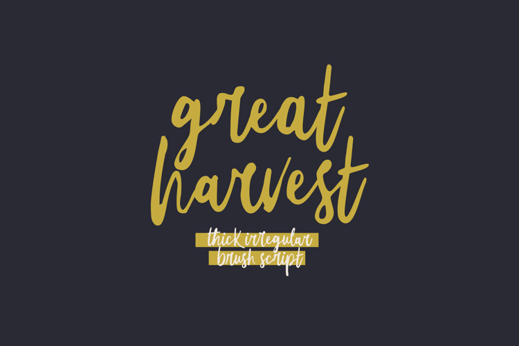 Preview of Great Harvest Font