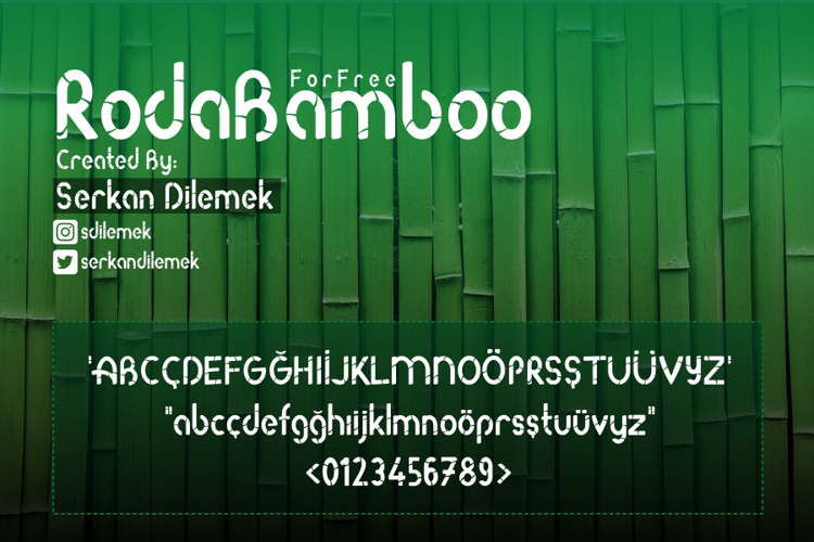 Roda Bamboo Font