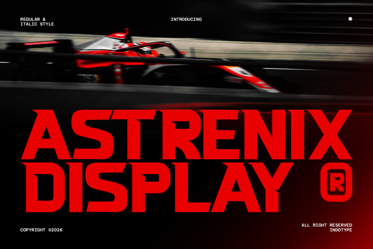 Preview of IT ASTRENIX Font