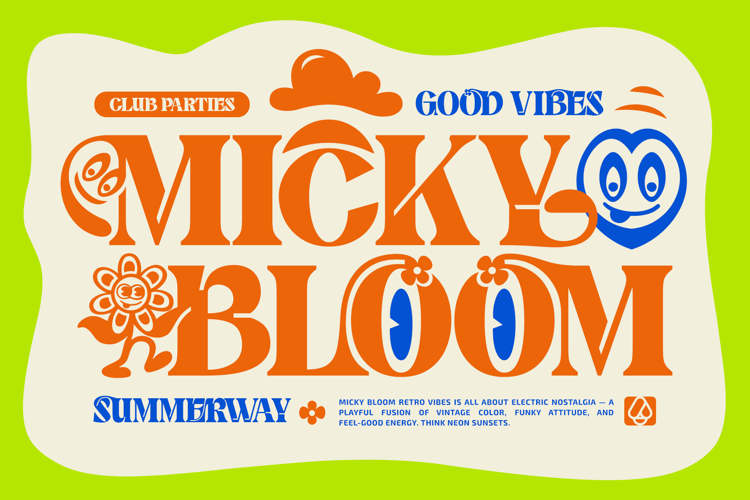 Preview of Bulky Foot Font