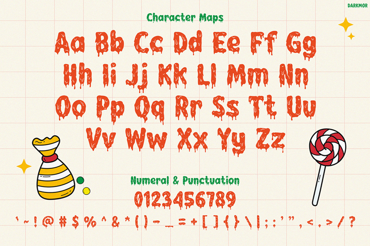 Preview of DARKMOR Font