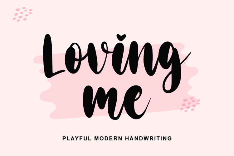 Loving me - Font