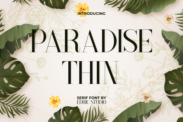 Paradise Thin Font