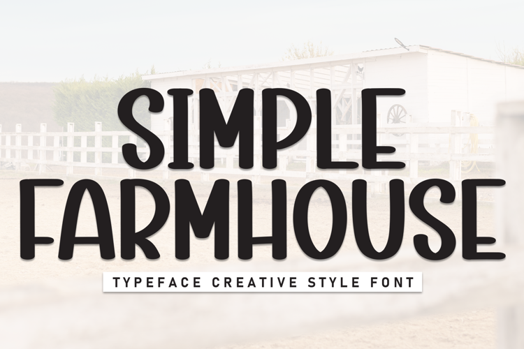 Preview of Simple Farmhouse Font