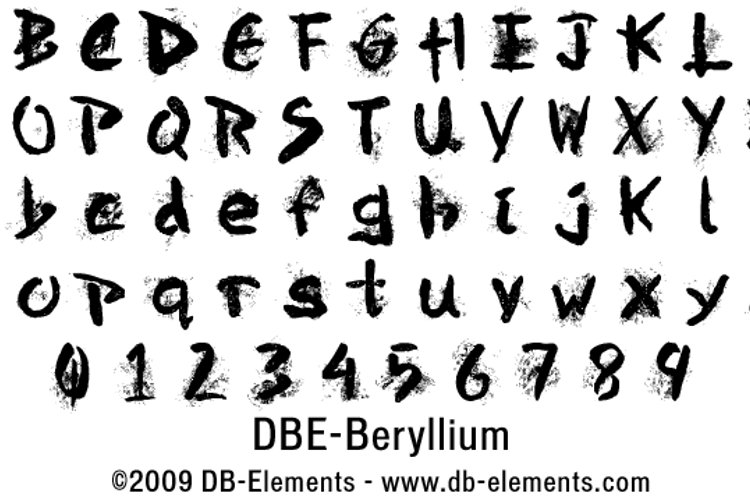 DBE-Beryllium Font