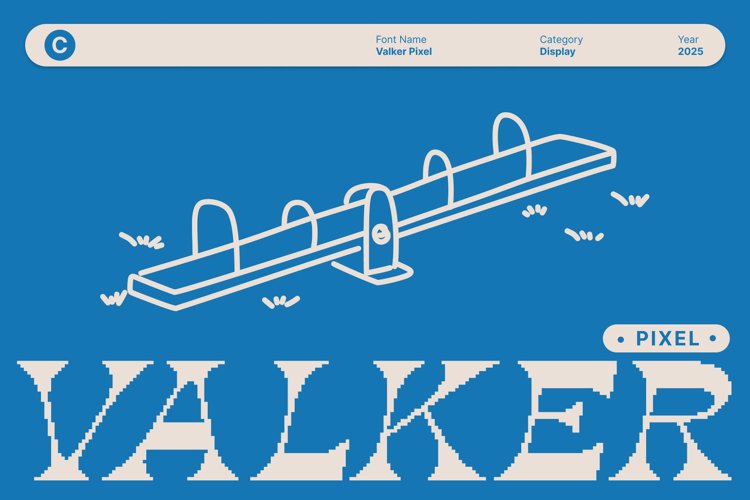 Preview of Valker Pixel Font