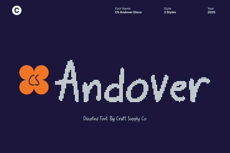 Preview of CS Andover Disco Font