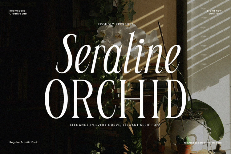 Preview of Seraline Orchid - Font
