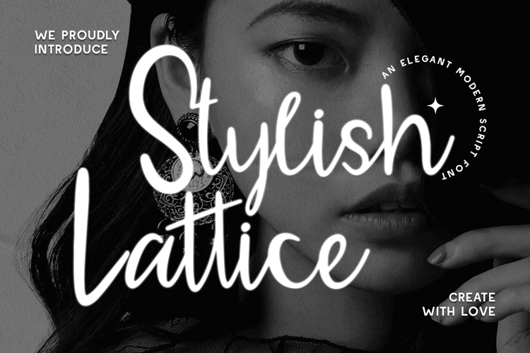 Stylish Lattice Font