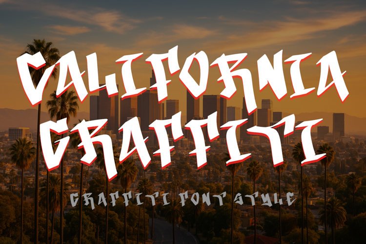 Preview of California Graffiti Font