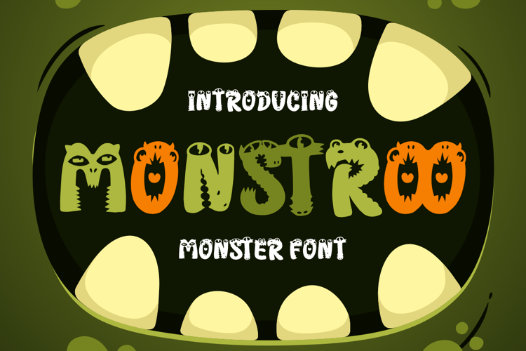 Preview of Monstroo Font