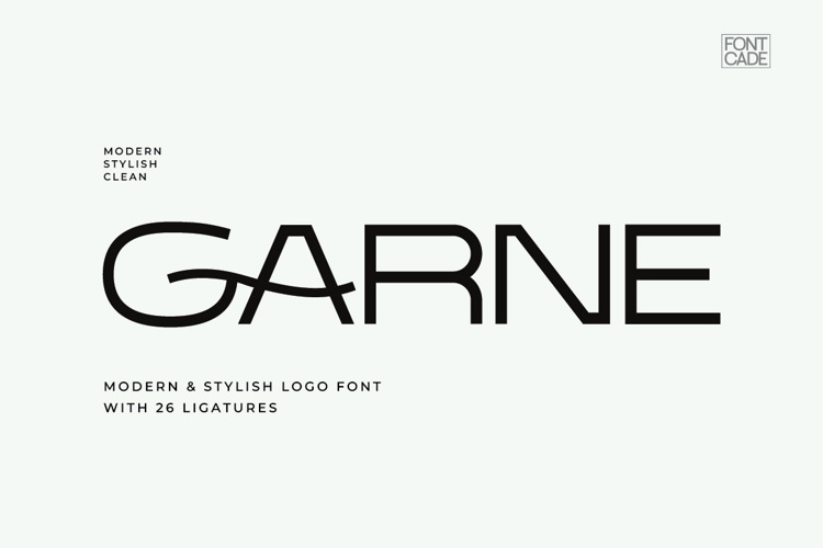 Preview of Garne Font