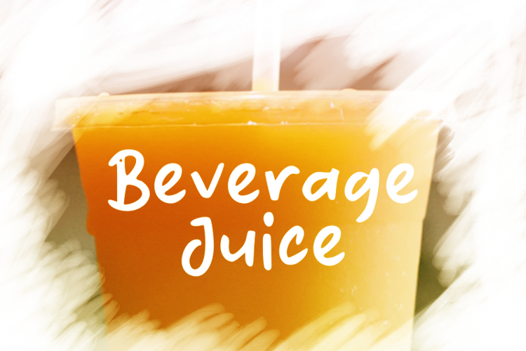 b Beverage Juice Font