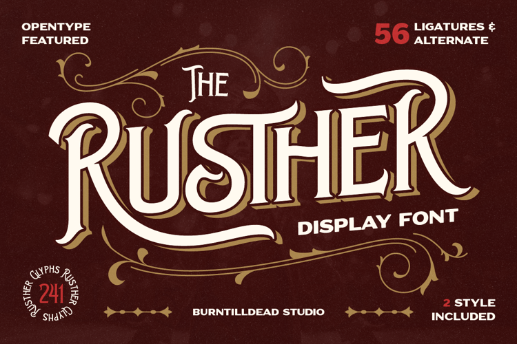 Preview of Rusther Font