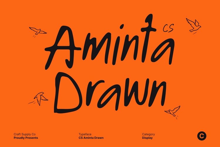 Preview of CS Aminta Drawn Font