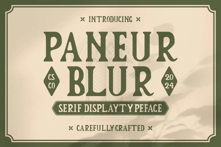 Paneur Blur Font