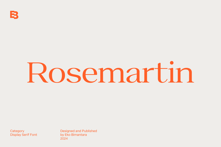 Preview of Rosemartin Font