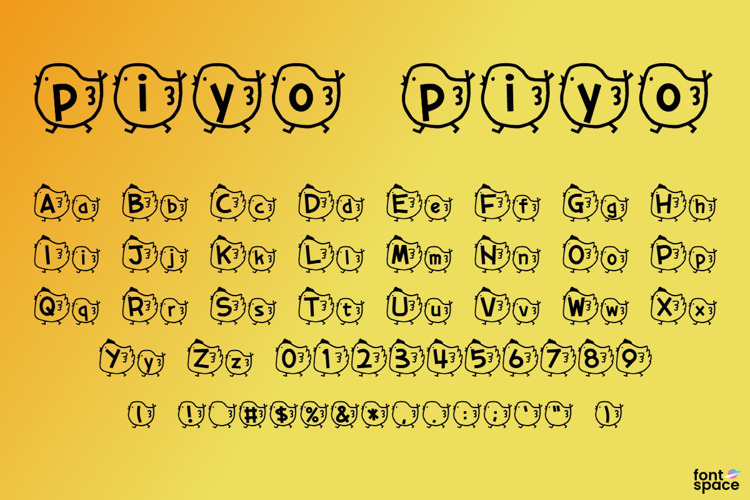 piyo piyo Font