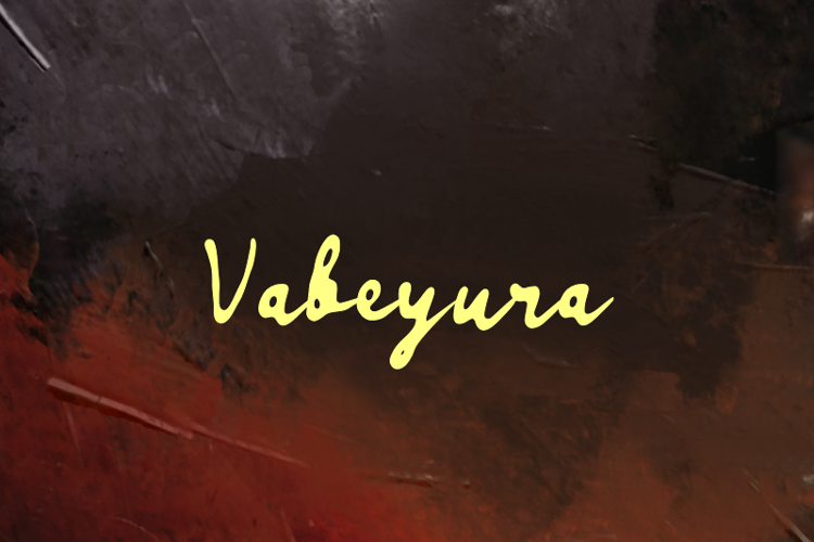 Preview of v Vabeyura Font
