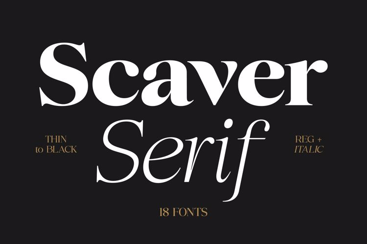 Preview of Scaver Font