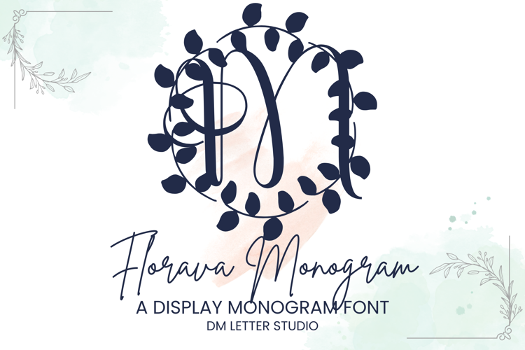 Preview of Florava Monogram Font