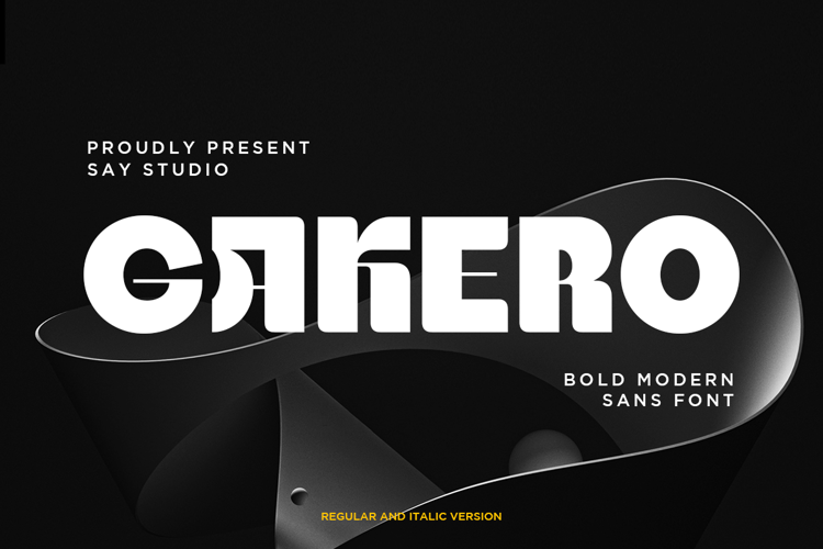 Preview of Gakero DEMO Font