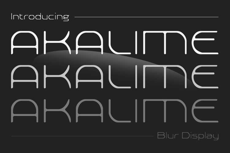 Akalime Blur Font