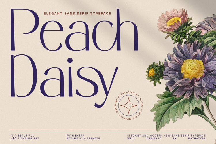 Peach Daisy Font