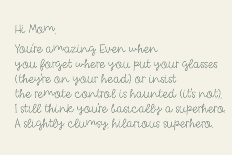 Notebooked Font