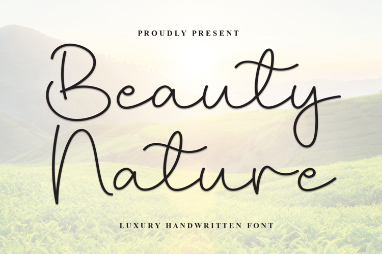 Preview of Beauty Nature Font