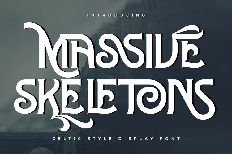 Preview of MASSIVE SKELETONS Font