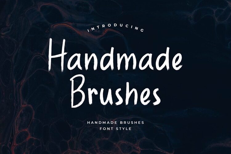 Preview of Handmade Brushes Casual Paint Font