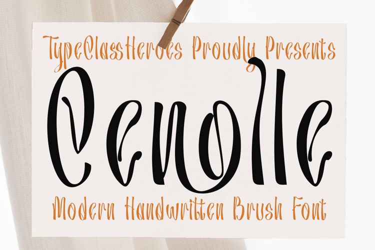 Preview of Cenolle Font