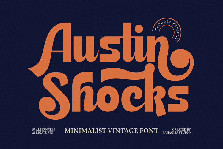 Preview of Austin Shocks Font