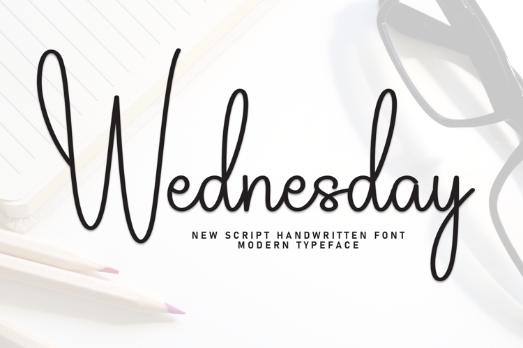 Preview of Wednesday Font