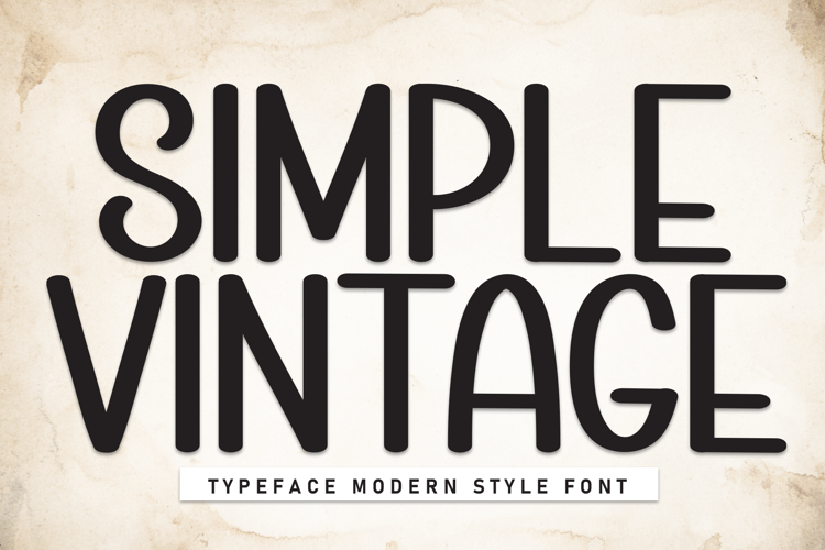 Preview of Simple Vintage Font