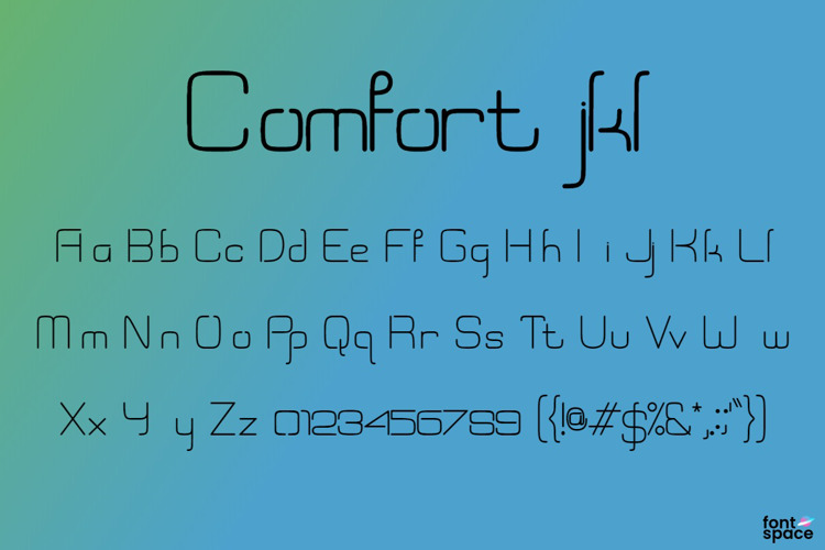 Comfort jkl Font