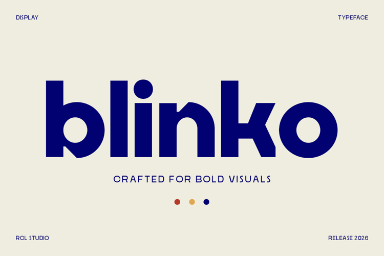 Preview of BLINKO - Font