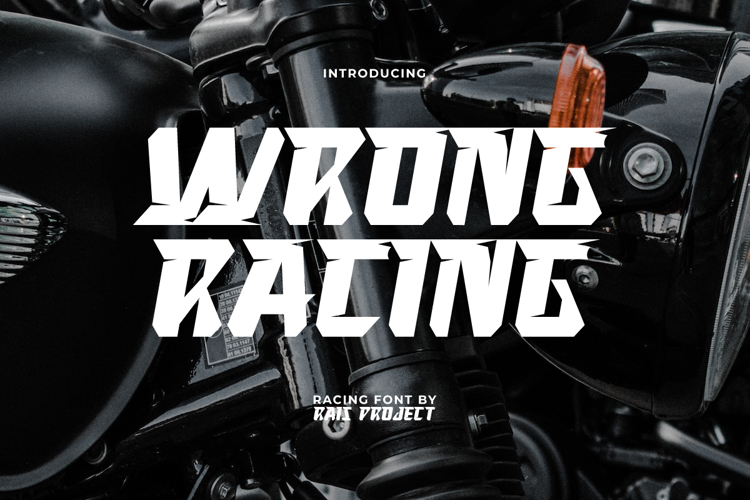 Wrong Racing Font