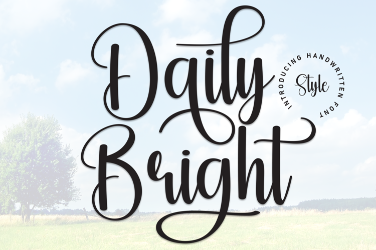 Preview of Daily Bright Font