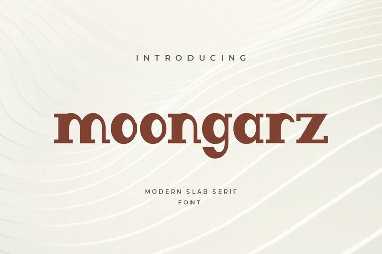 Preview of Moongraz Thick Funky Font