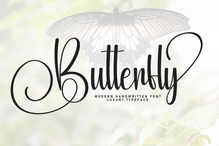 Preview of Butterfly Font