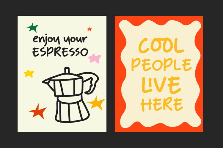 Preview of Funny Days Font