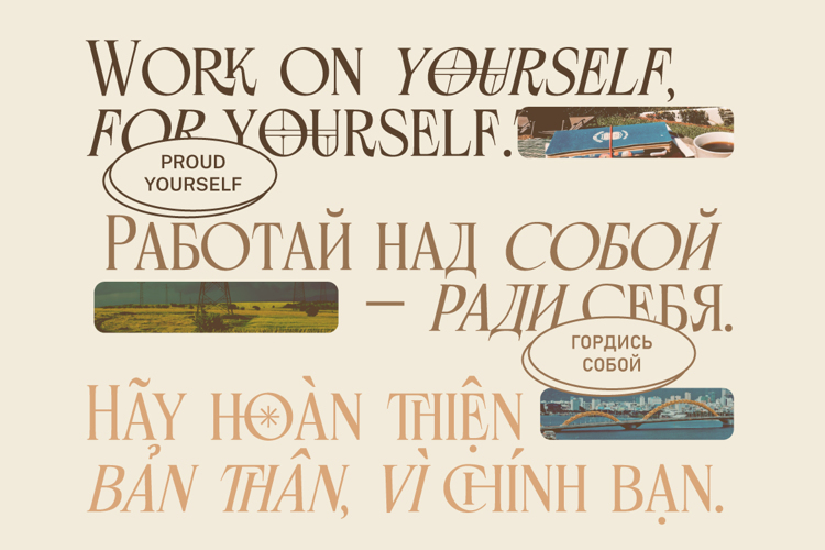 Preview of Rosevine Font