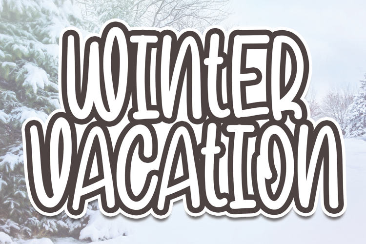 Winter Vacation Font