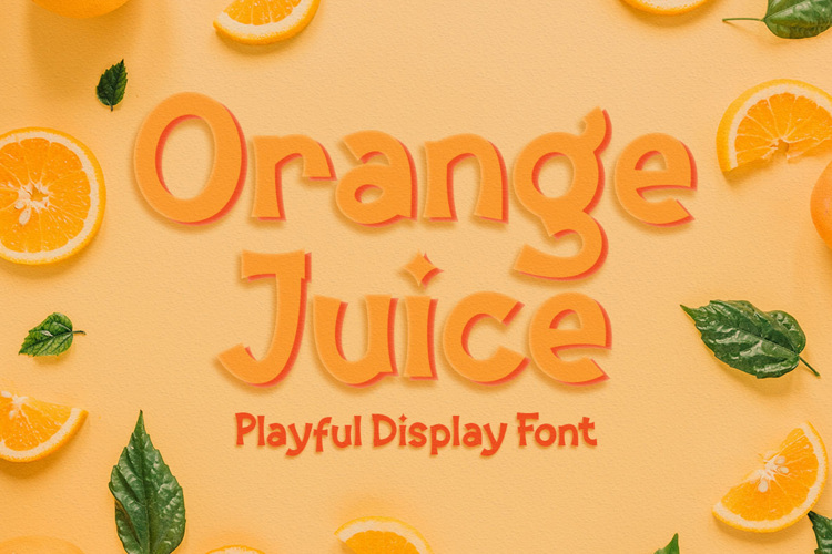 Preview of Orange Juice Font