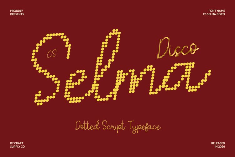 Preview of CS Selma Disco Font