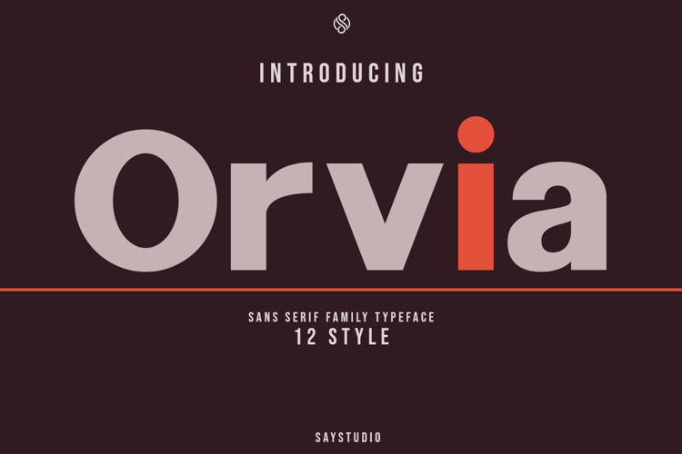 Preview of Orvia DEMO Font